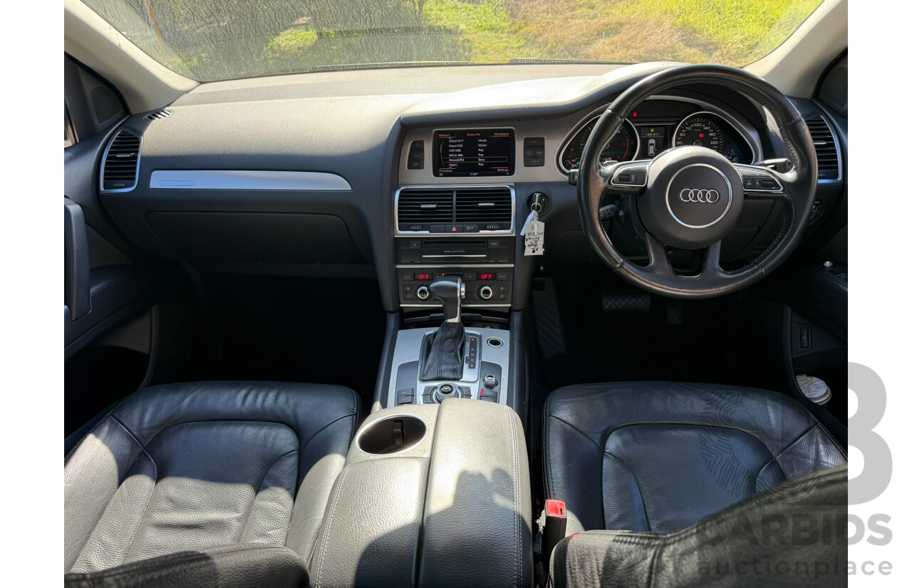 06/2012 Audi Q7 3.0 TDI QUATTRO AWD MY12 4D Wagon Ice Silver Metallic Turbo Diesel 3.0L