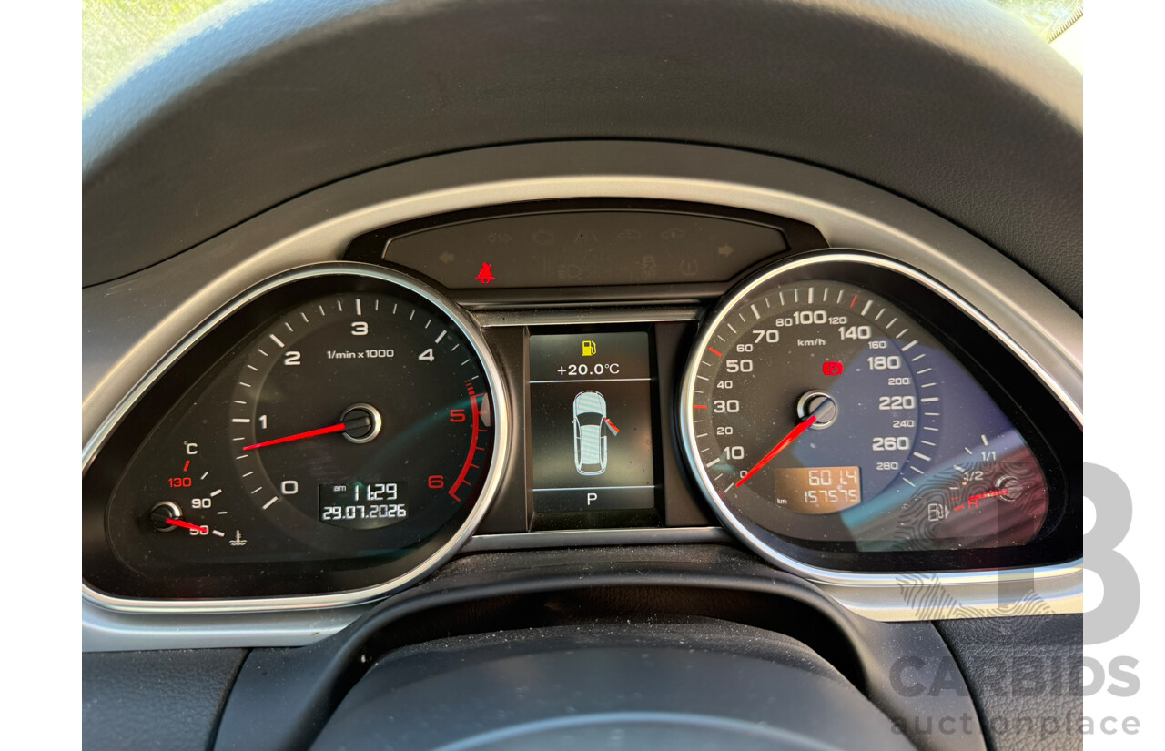 06/2012 Audi Q7 3.0 TDI QUATTRO AWD MY12 4D Wagon Ice Silver Metallic Turbo Diesel 3.0L