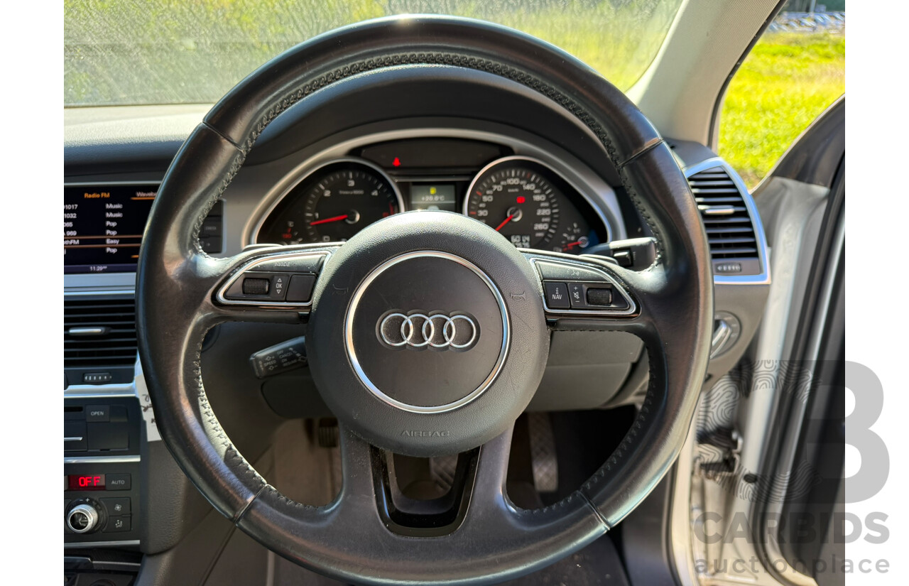 06/2012 Audi Q7 3.0 TDI QUATTRO AWD MY12 4D Wagon Ice Silver Metallic Turbo Diesel 3.0L