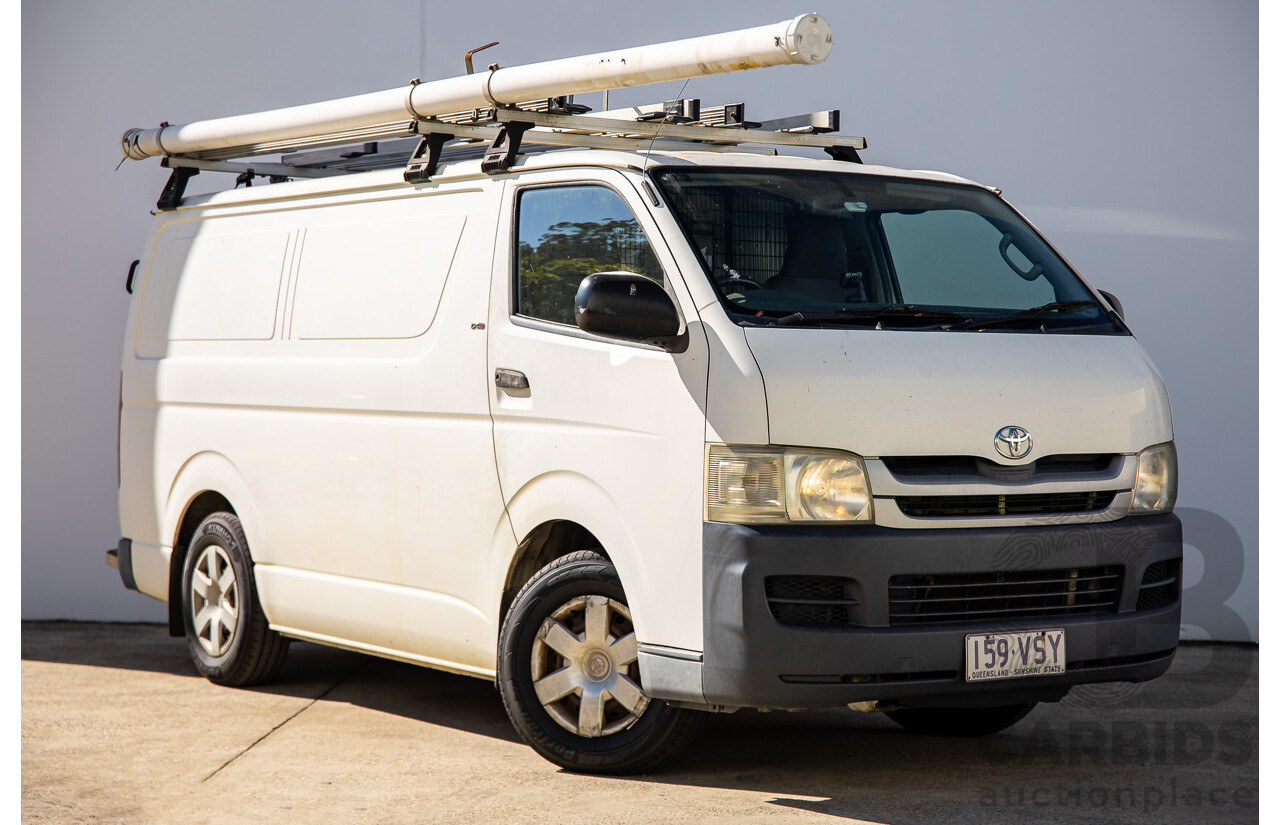 07/2009 Toyota Hiace LWB KDH201R MY07 4d Van White Turbo Diesel 3.0L