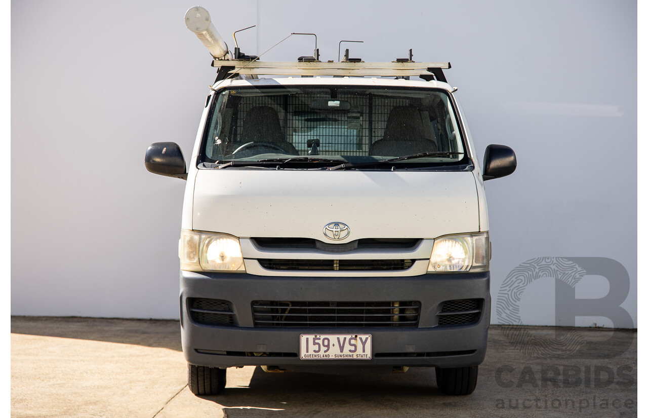 07/2009 Toyota Hiace LWB KDH201R MY07 4d Van White Turbo Diesel 3.0L