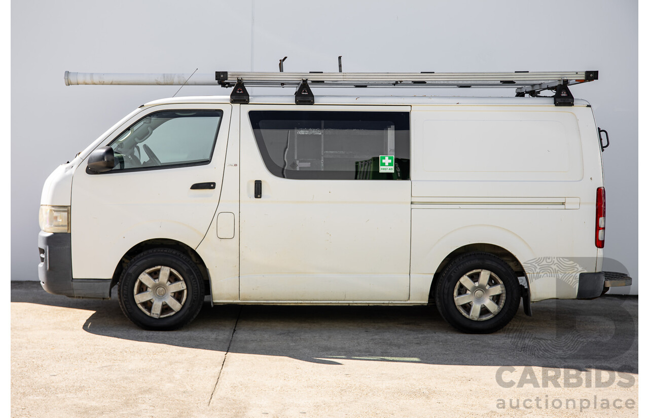 07/2009 Toyota Hiace LWB KDH201R MY07 4d Van White Turbo Diesel 3.0L