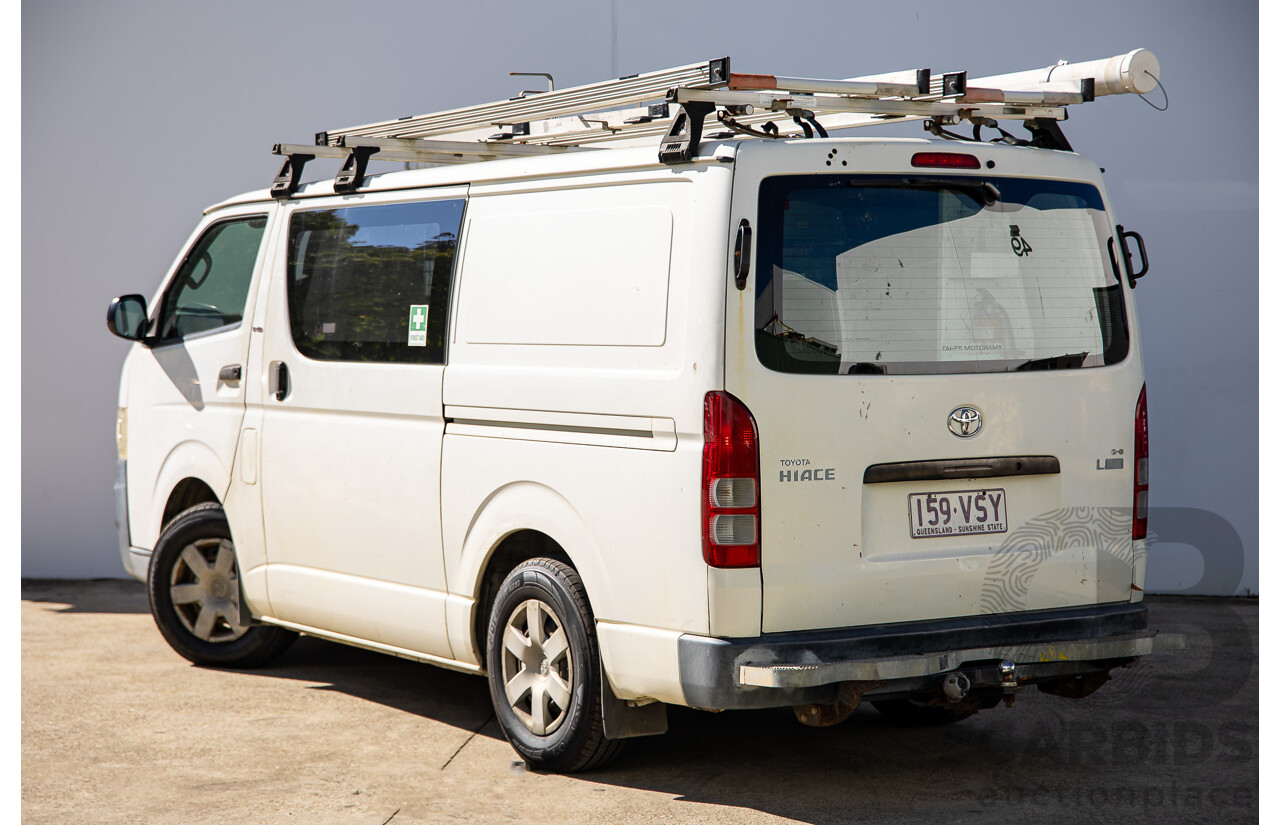 07/2009 Toyota Hiace LWB KDH201R MY07 4d Van White Turbo Diesel 3.0L