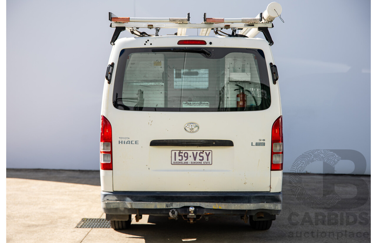 07/2009 Toyota Hiace LWB KDH201R MY07 4d Van White Turbo Diesel 3.0L