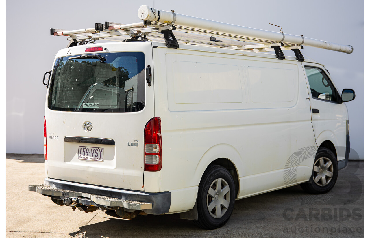 07/2009 Toyota Hiace LWB KDH201R MY07 4d Van White Turbo Diesel 3.0L