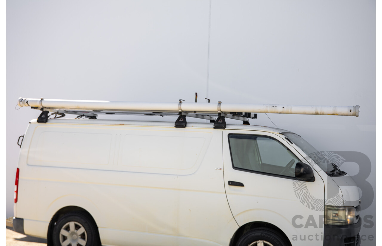 07/2009 Toyota Hiace LWB KDH201R MY07 4d Van White Turbo Diesel 3.0L
