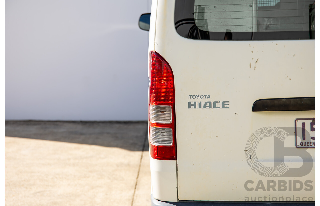 07/2009 Toyota Hiace LWB KDH201R MY07 4d Van White Turbo Diesel 3.0L