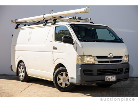 07/2009 Toyota Hiace LWB KDH201R MY07 4d Van White Turbo Diesel 3.0L