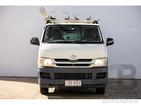 07/2009 Toyota Hiace LWB KDH201R MY07 4d Van White Turbo Diesel 3.0L