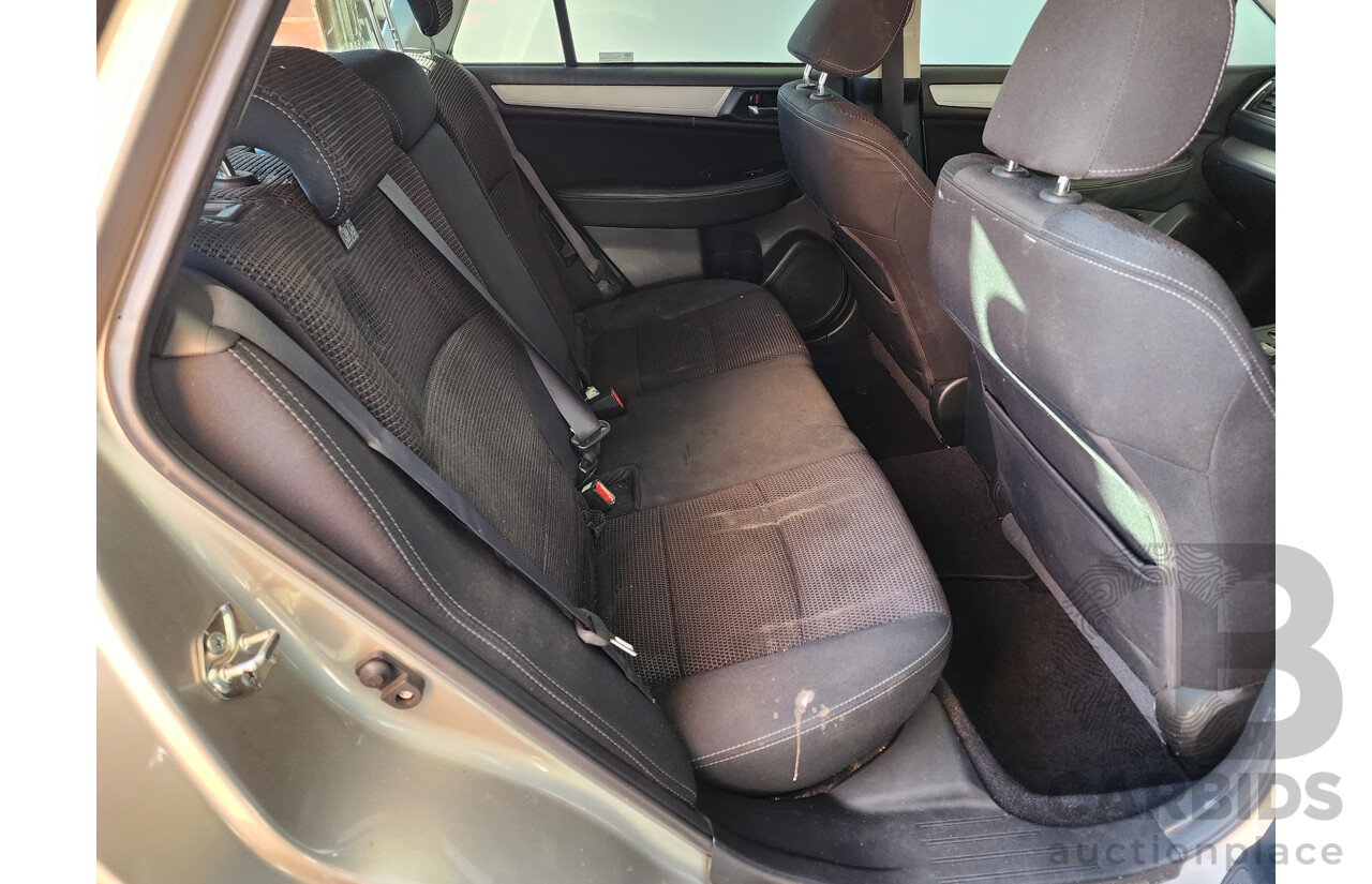 09/2016 Subaru Outback 2.5i MY16 4d Wagon Silver 2.5L