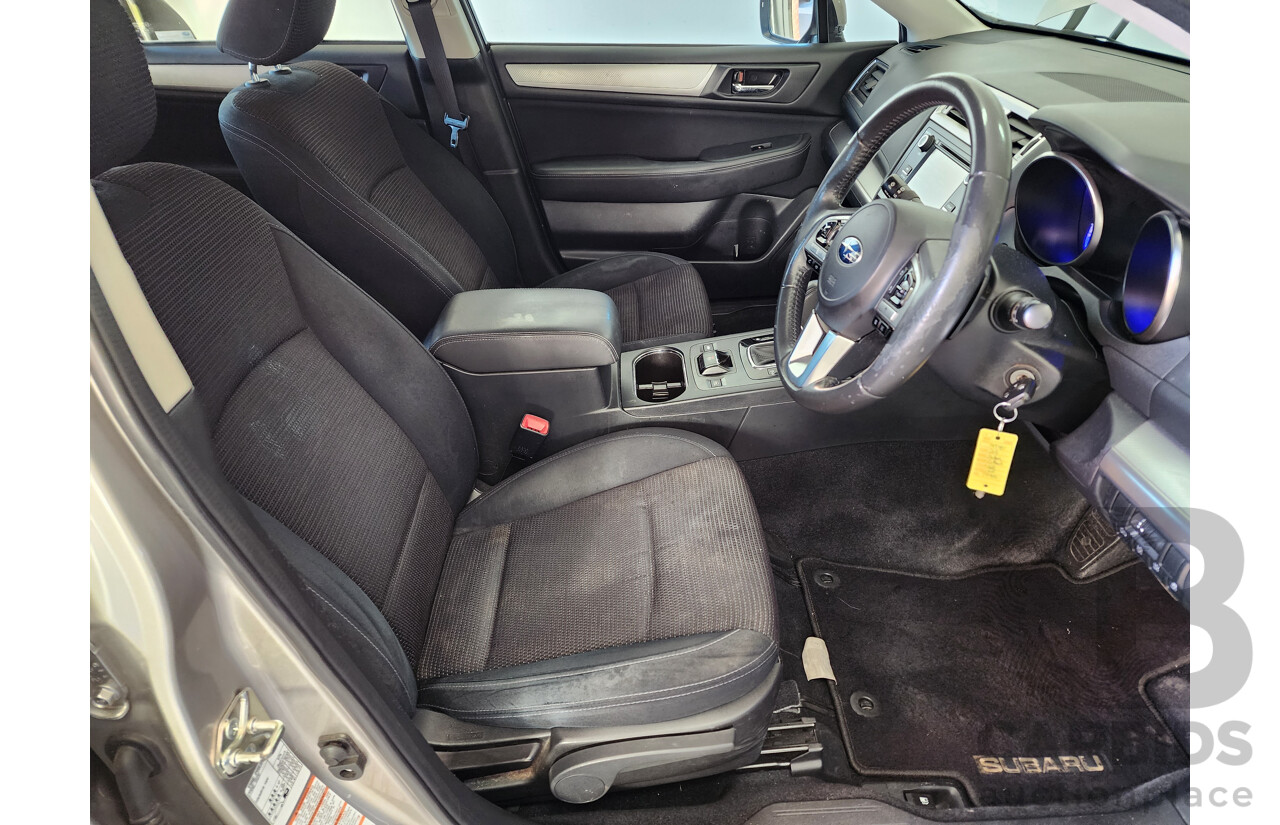 09/2016 Subaru Outback 2.5i MY16 4d Wagon Silver 2.5L