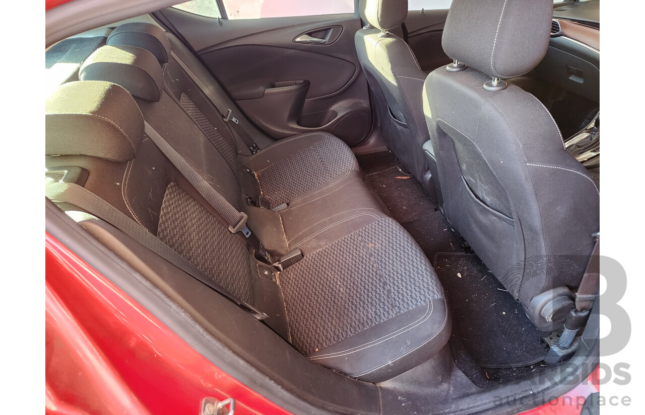 01/2017 Holden Astra R BK MY17 5d Hatchback Red 1.4L