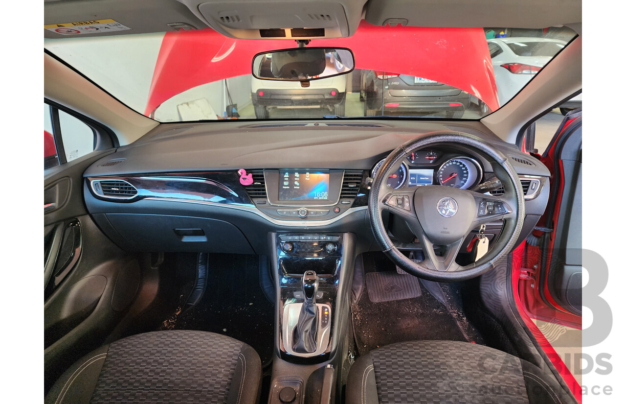 01/2017 Holden Astra R BK MY17 5d Hatchback Red 1.4L