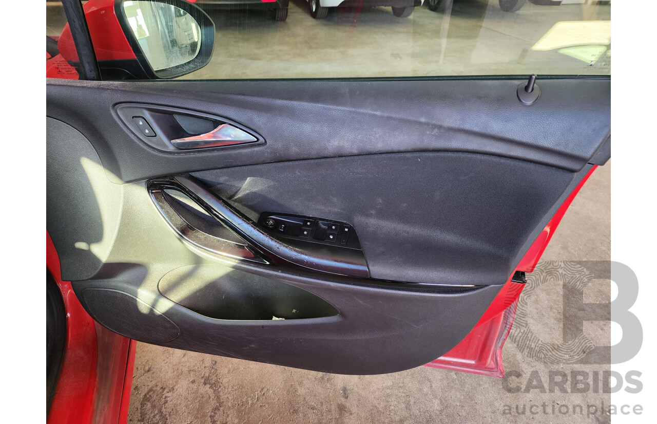 01/2017 Holden Astra R BK MY17 5d Hatchback Red 1.4L