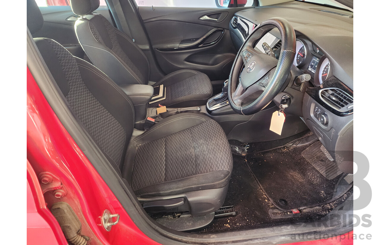 01/2017 Holden Astra R BK MY17 5d Hatchback Red 1.4L