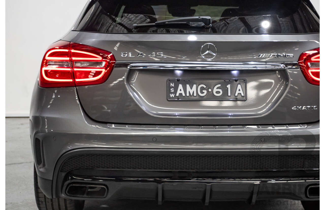 8/2015 Mercedes-Benz GLA 45 AMG 4MATIC (AWD) X156 MY15 4d Wagon Mountain Grey Metallic Turbo 2.0L