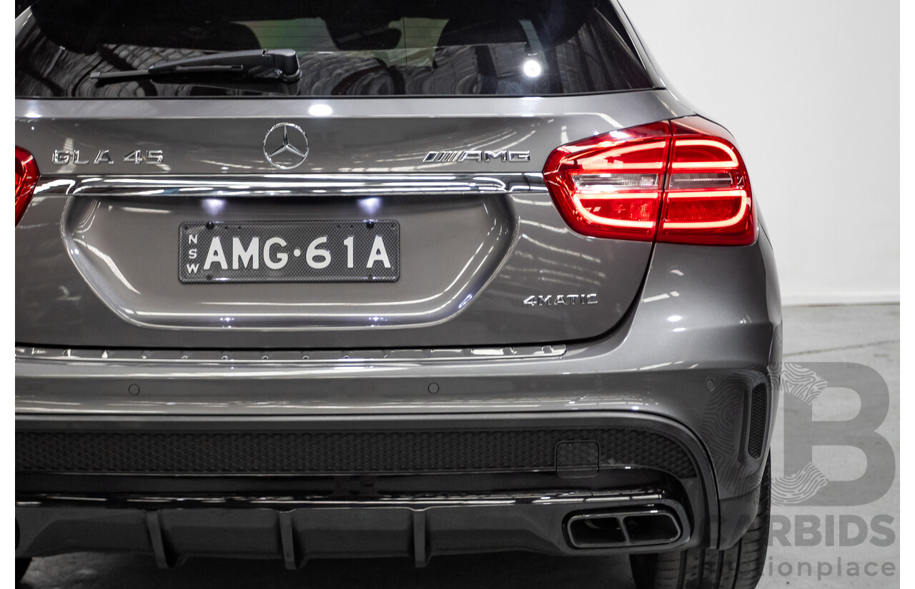 8/2015 Mercedes-Benz GLA 45 AMG 4MATIC (AWD) X156 MY15 4d Wagon Mountain Grey Metallic Turbo 2.0L