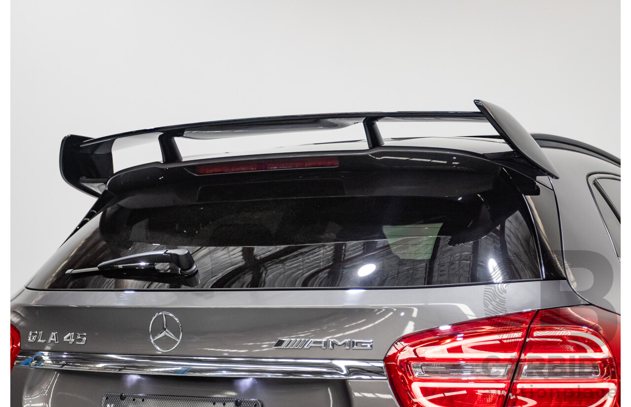 8/2015 Mercedes-Benz GLA 45 AMG 4MATIC (AWD) X156 MY15 4d Wagon Mountain Grey Metallic Turbo 2.0L