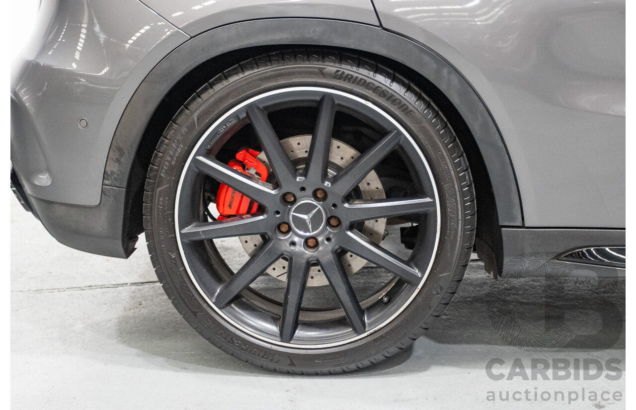 8/2015 Mercedes-Benz GLA 45 AMG 4MATIC (AWD) X156 MY15 4d Wagon Mountain Grey Metallic Turbo 2.0L
