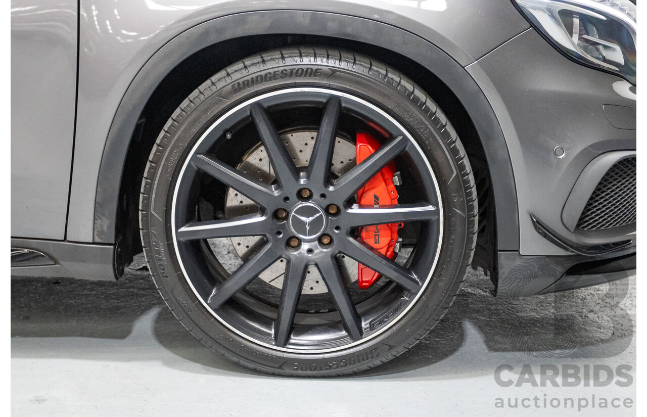 8/2015 Mercedes-Benz GLA 45 AMG 4MATIC (AWD) X156 MY15 4d Wagon Mountain Grey Metallic Turbo 2.0L