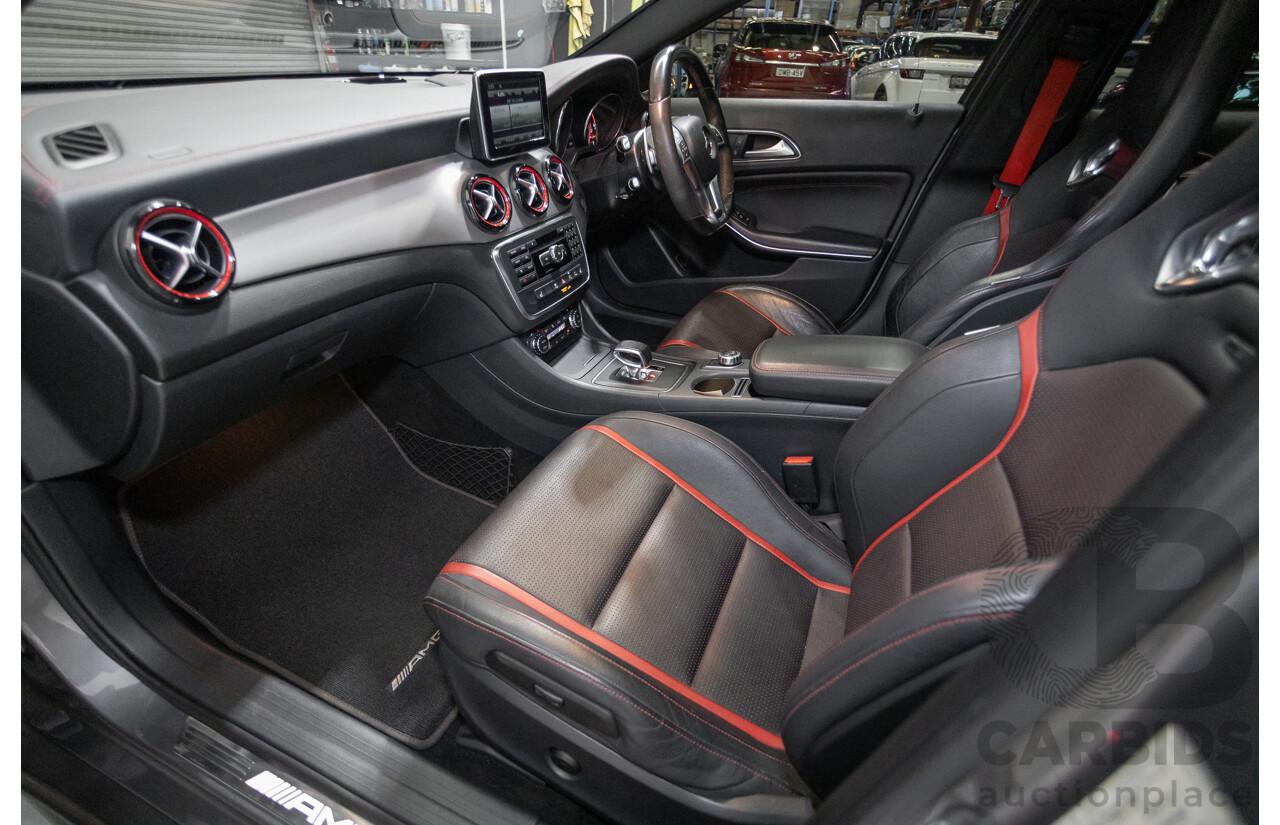 8/2015 Mercedes-Benz GLA 45 AMG 4MATIC (AWD) X156 MY15 4d Wagon Mountain Grey Metallic Turbo 2.0L