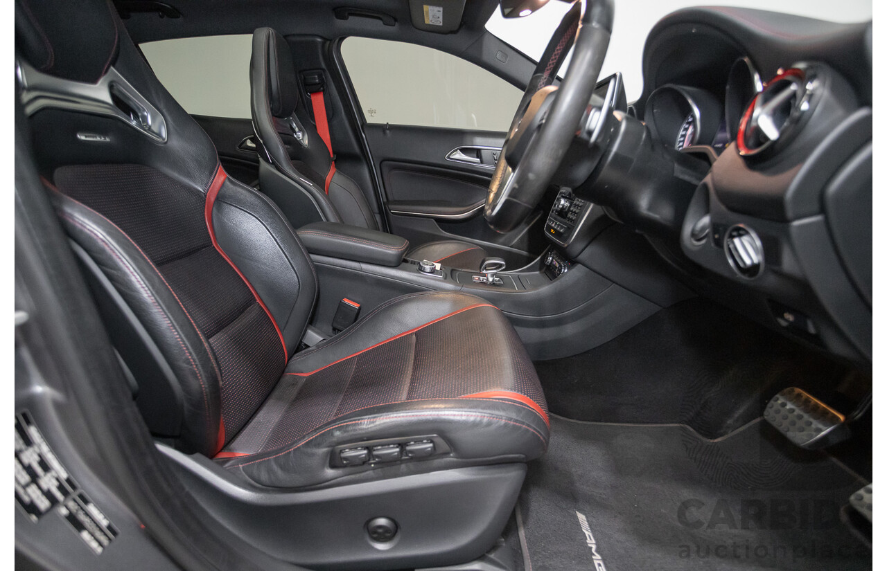 8/2015 Mercedes-Benz GLA 45 AMG 4MATIC (AWD) X156 MY15 4d Wagon Mountain Grey Metallic Turbo 2.0L
