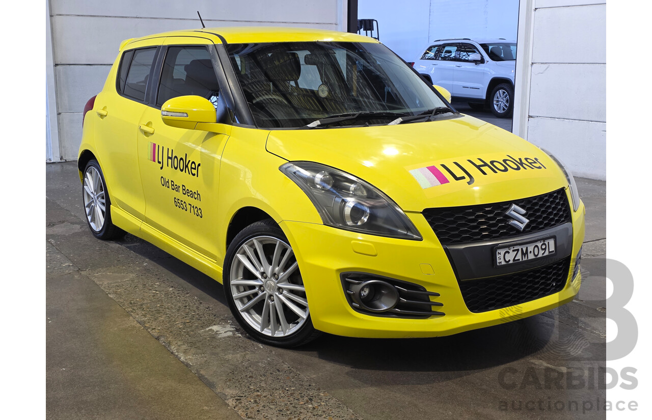 11/2013 Suzuki Swift Sport FZ MY13 5d Hatchback Yellow 1.6L