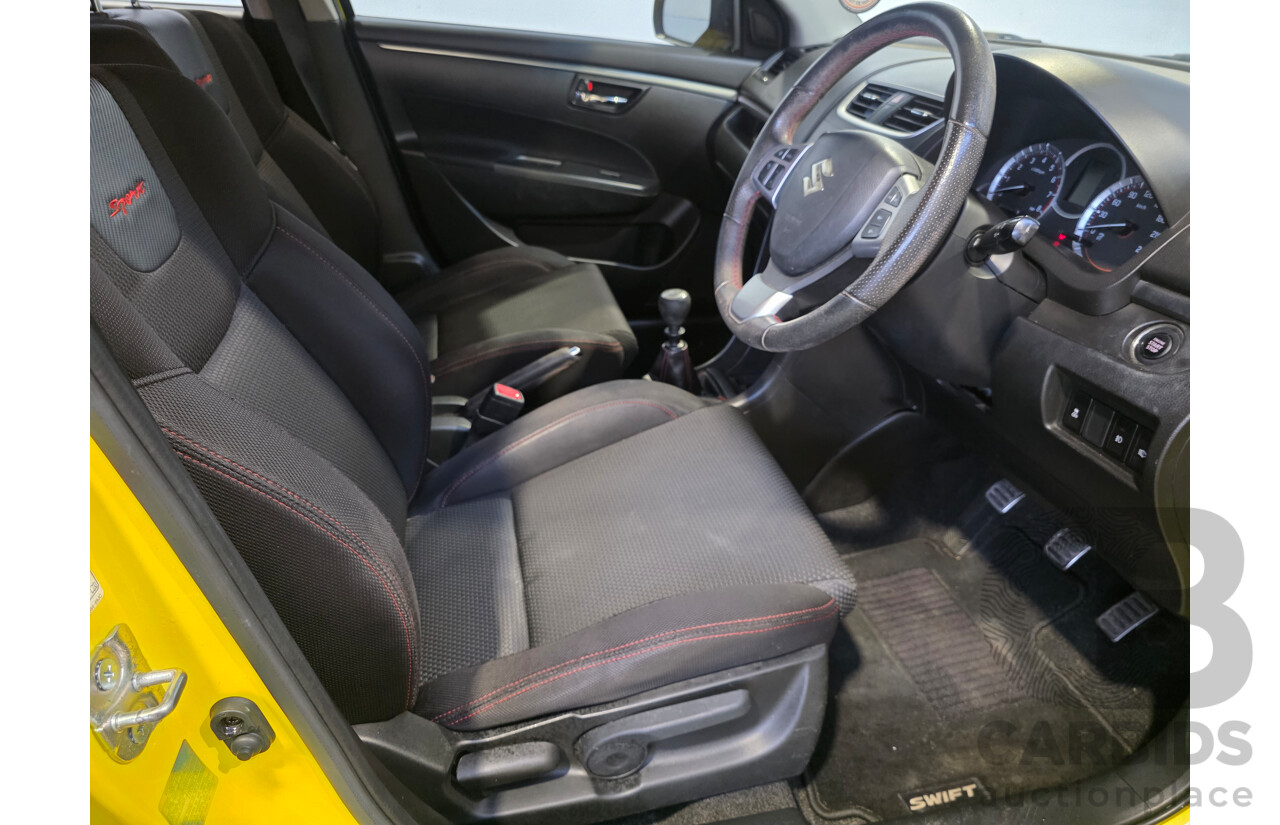 11/2013 Suzuki Swift Sport FZ MY13 5d Hatchback Yellow 1.6L