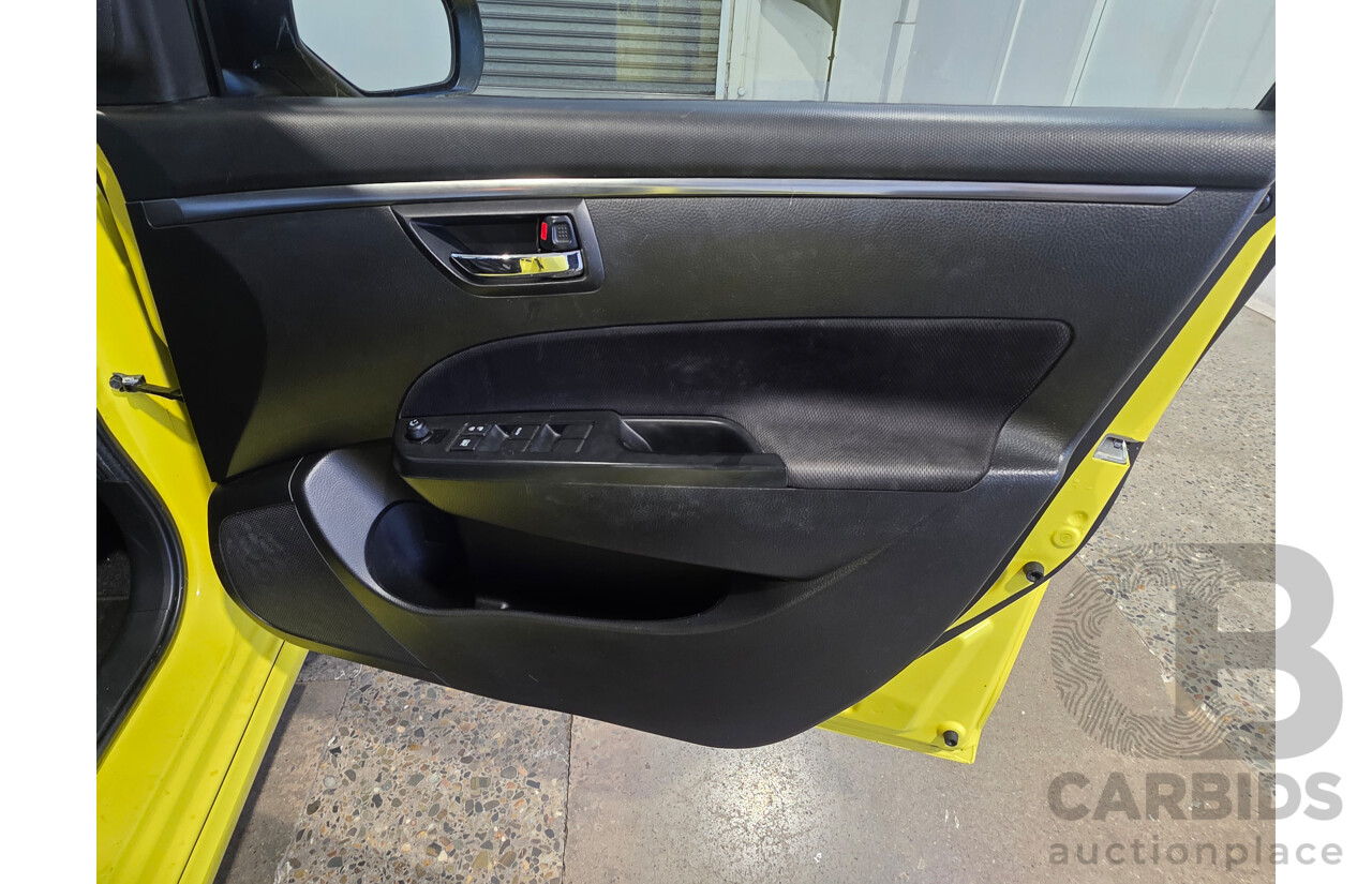 11/2013 Suzuki Swift Sport FZ MY13 5d Hatchback Yellow 1.6L