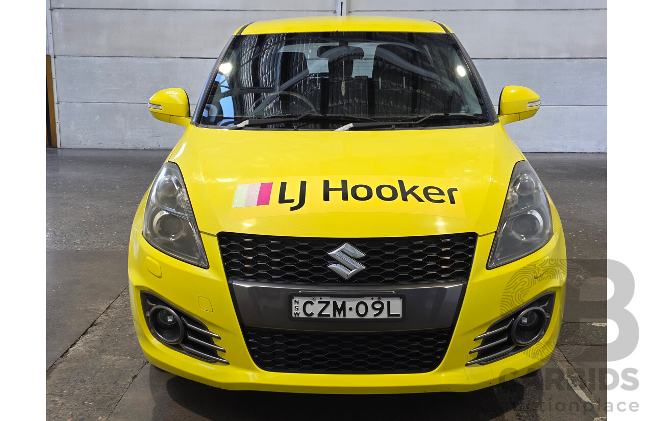 11/2013 Suzuki Swift Sport FZ MY13 5d Hatchback Yellow 1.6L
