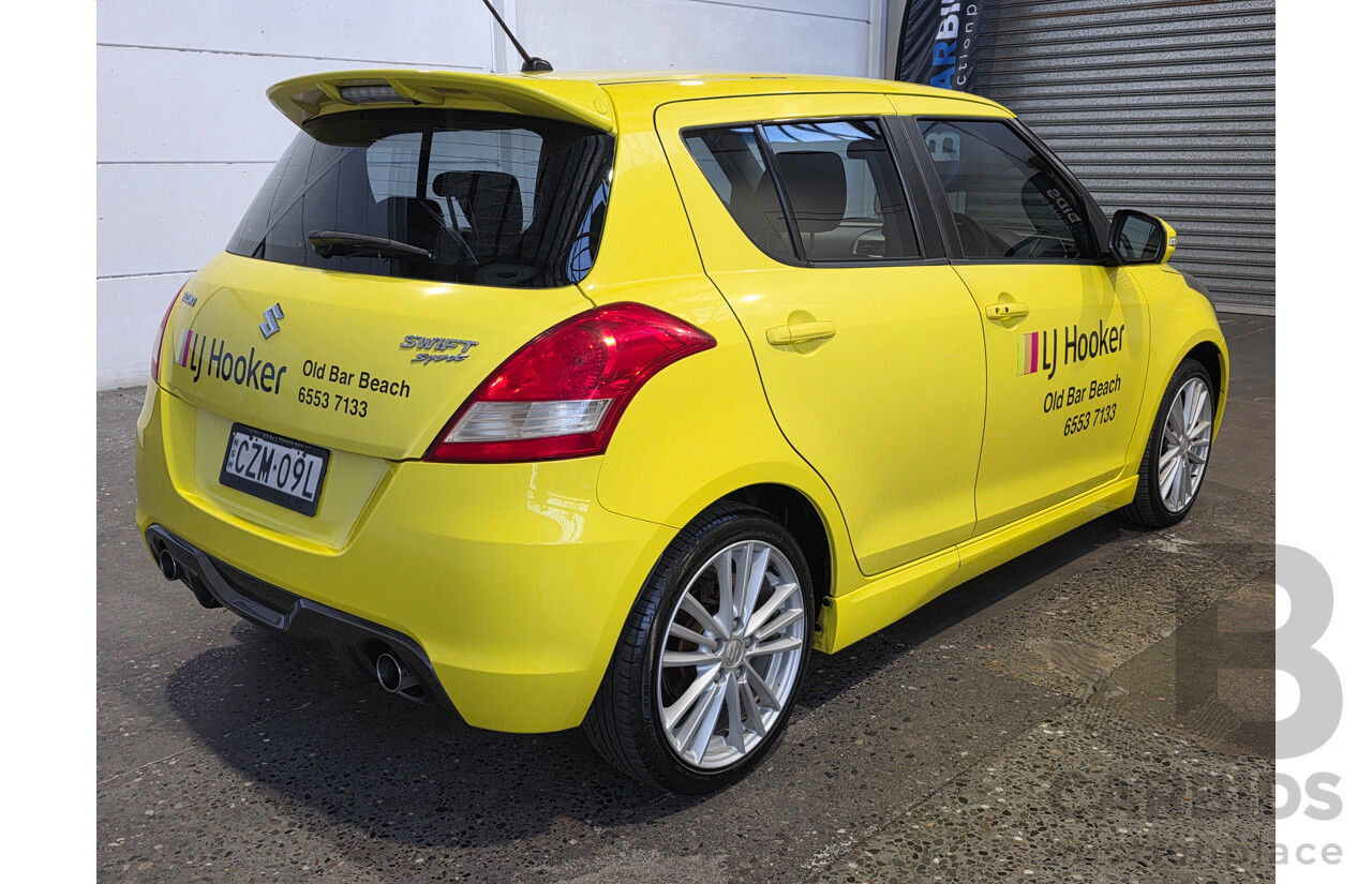 11/2013 Suzuki Swift Sport FZ MY13 5d Hatchback Yellow 1.6L
