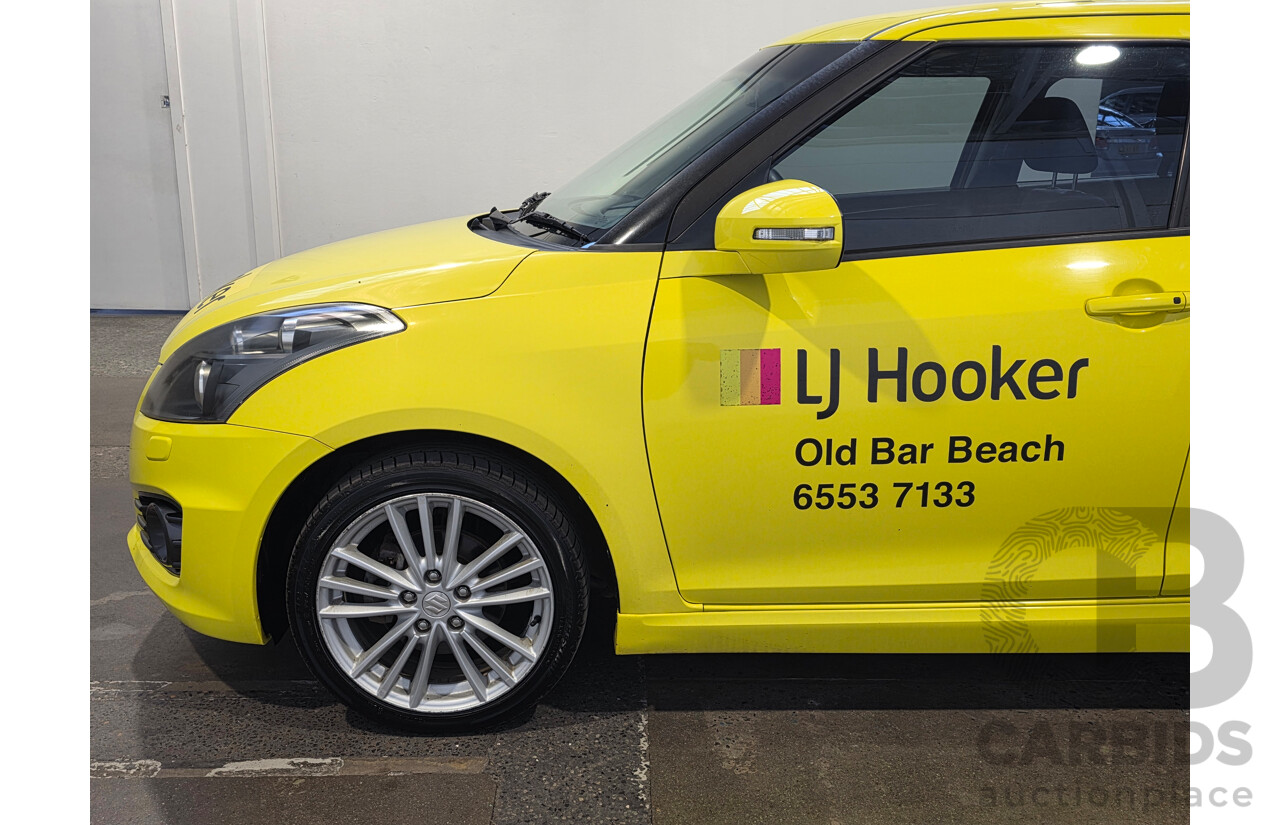 11/2013 Suzuki Swift Sport FZ MY13 5d Hatchback Yellow 1.6L