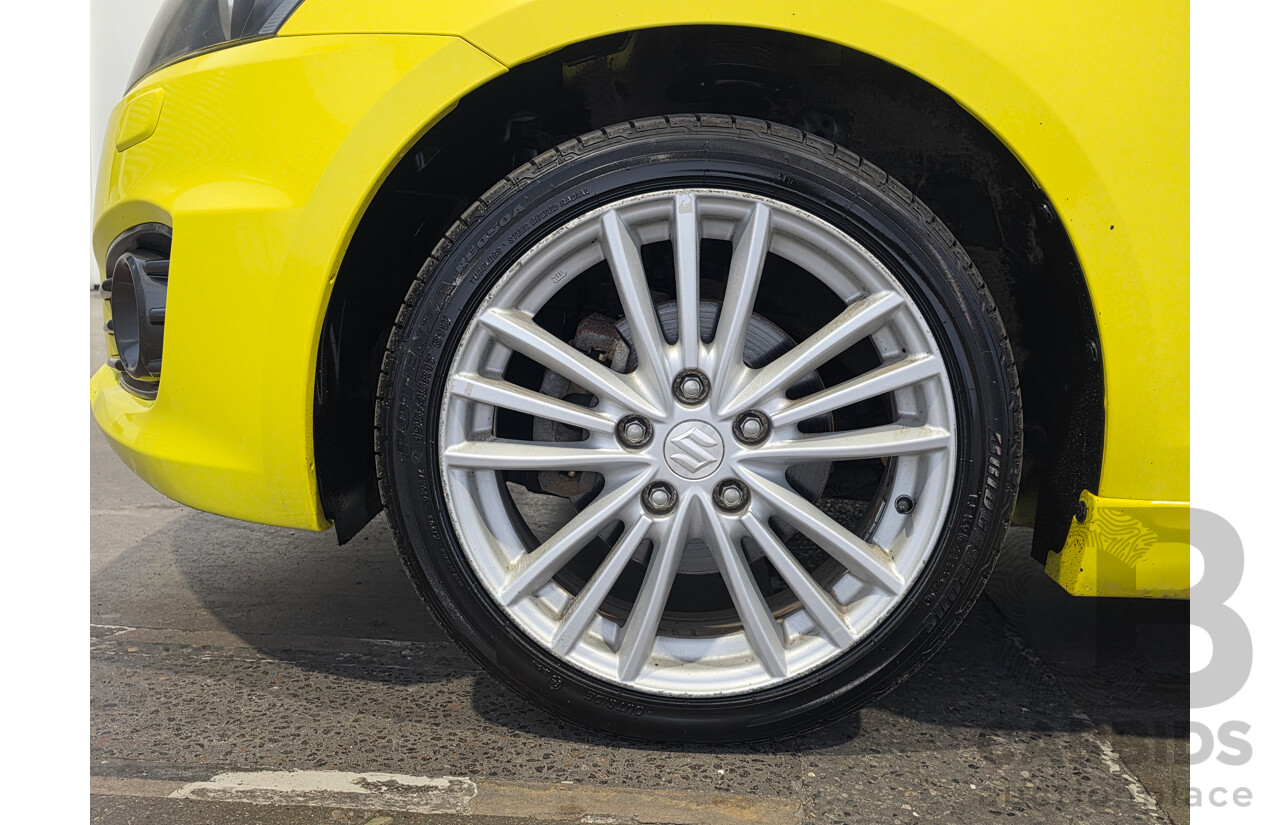 11/2013 Suzuki Swift Sport FZ MY13 5d Hatchback Yellow 1.6L