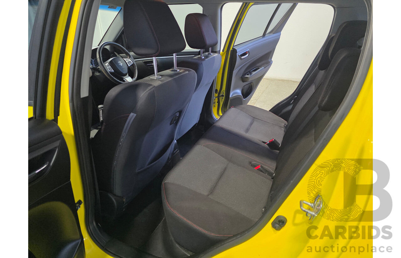 11/2013 Suzuki Swift Sport FZ MY13 5d Hatchback Yellow 1.6L