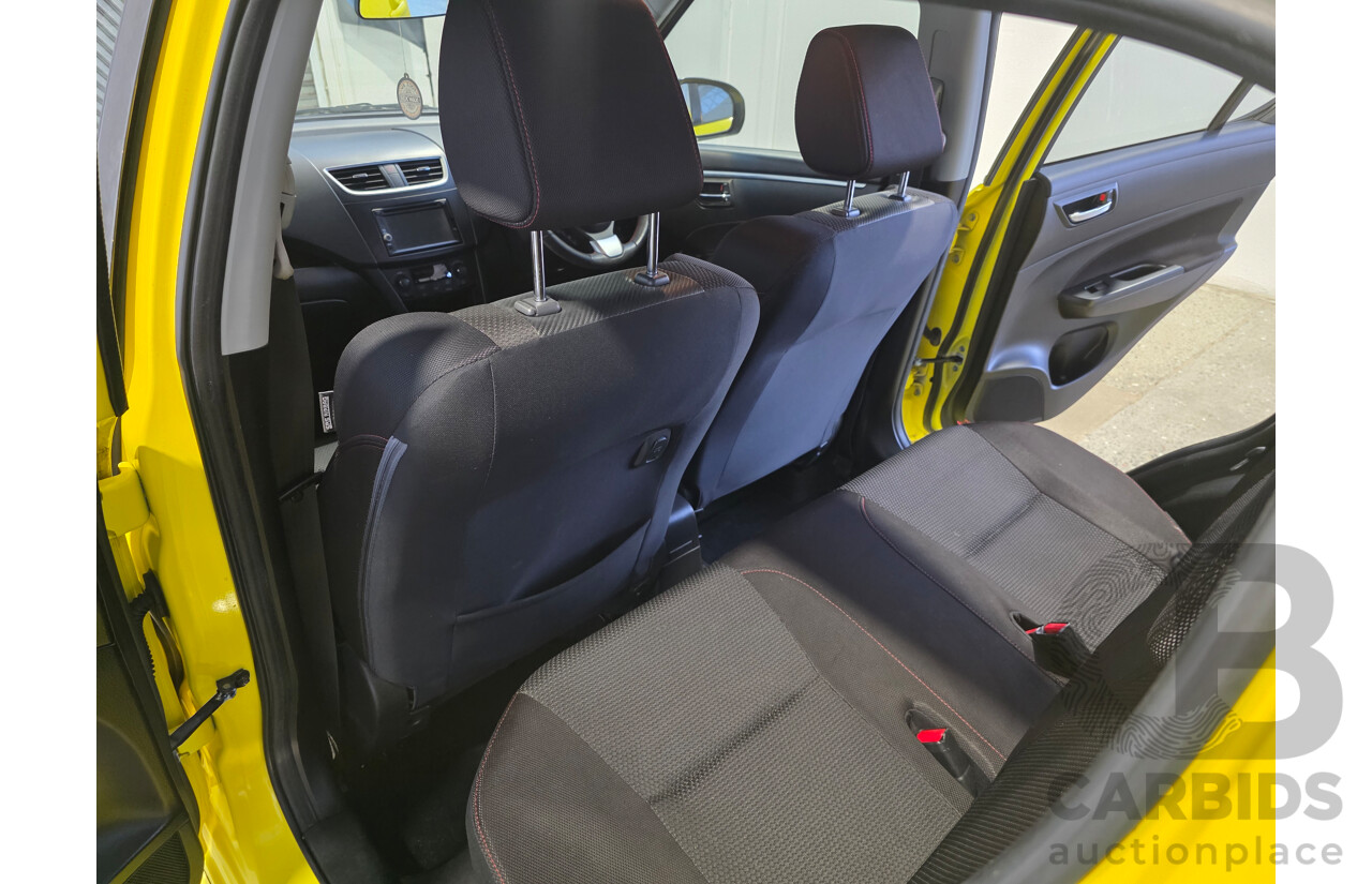 11/2013 Suzuki Swift Sport FZ MY13 5d Hatchback Yellow 1.6L