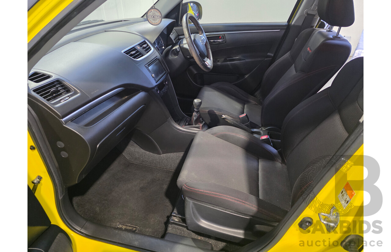 11/2013 Suzuki Swift Sport FZ MY13 5d Hatchback Yellow 1.6L