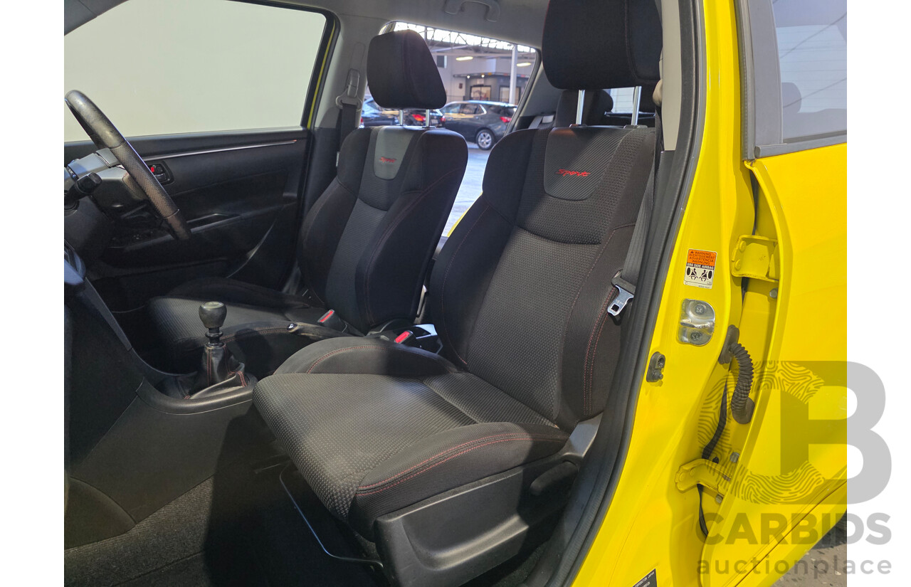 11/2013 Suzuki Swift Sport FZ MY13 5d Hatchback Yellow 1.6L