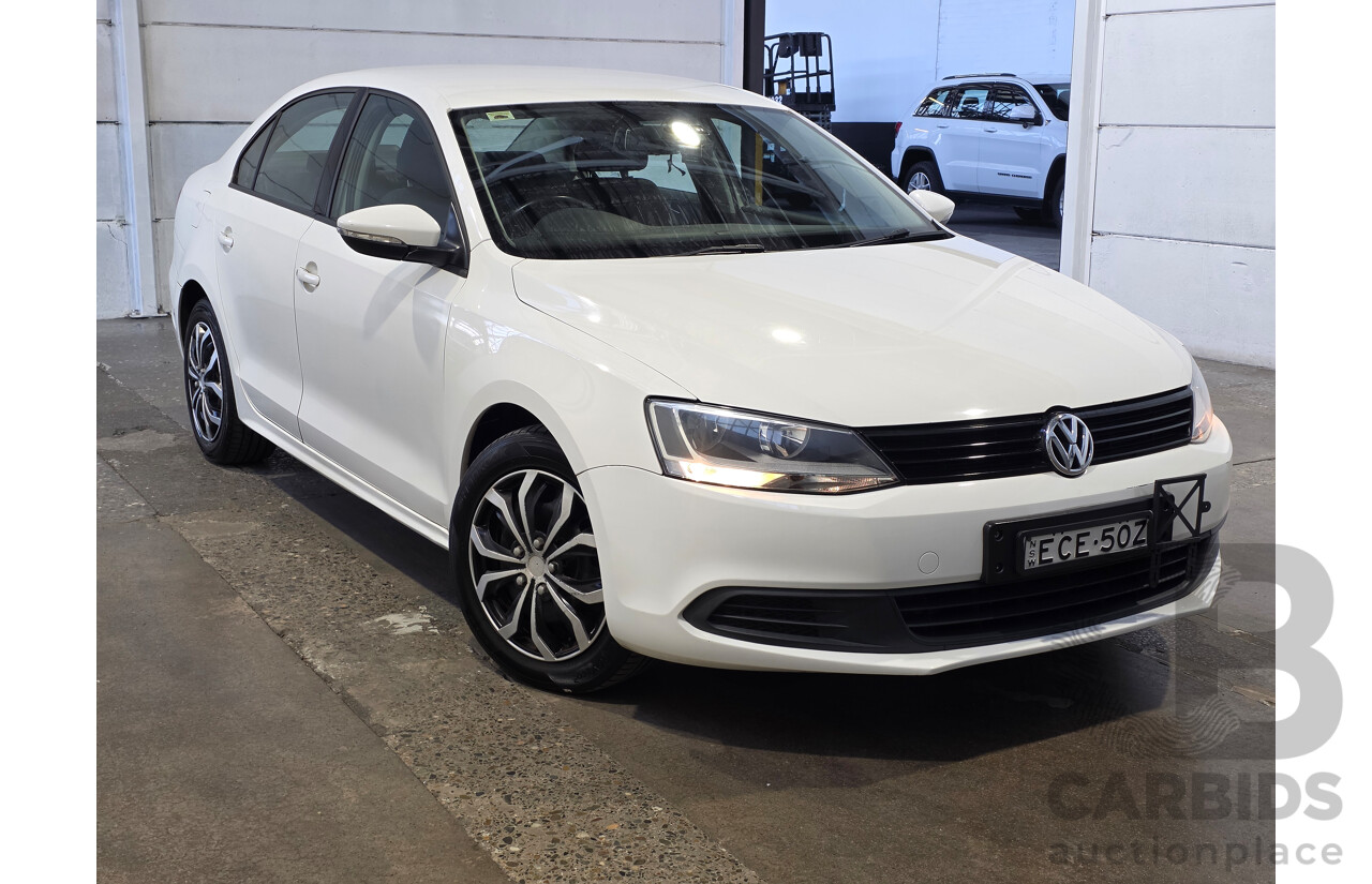 6/2013 Volkswagen Jetta 118 TSI 1KM MY13.5 4d Sedan White 1.4L