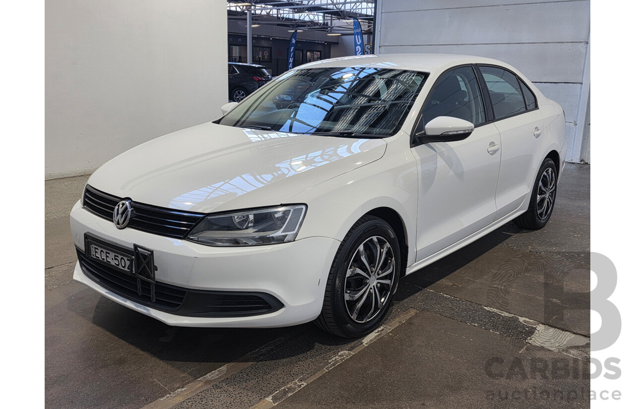 6/2013 Volkswagen Jetta 118 TSI 1KM MY13.5 4d Sedan White 1.4L