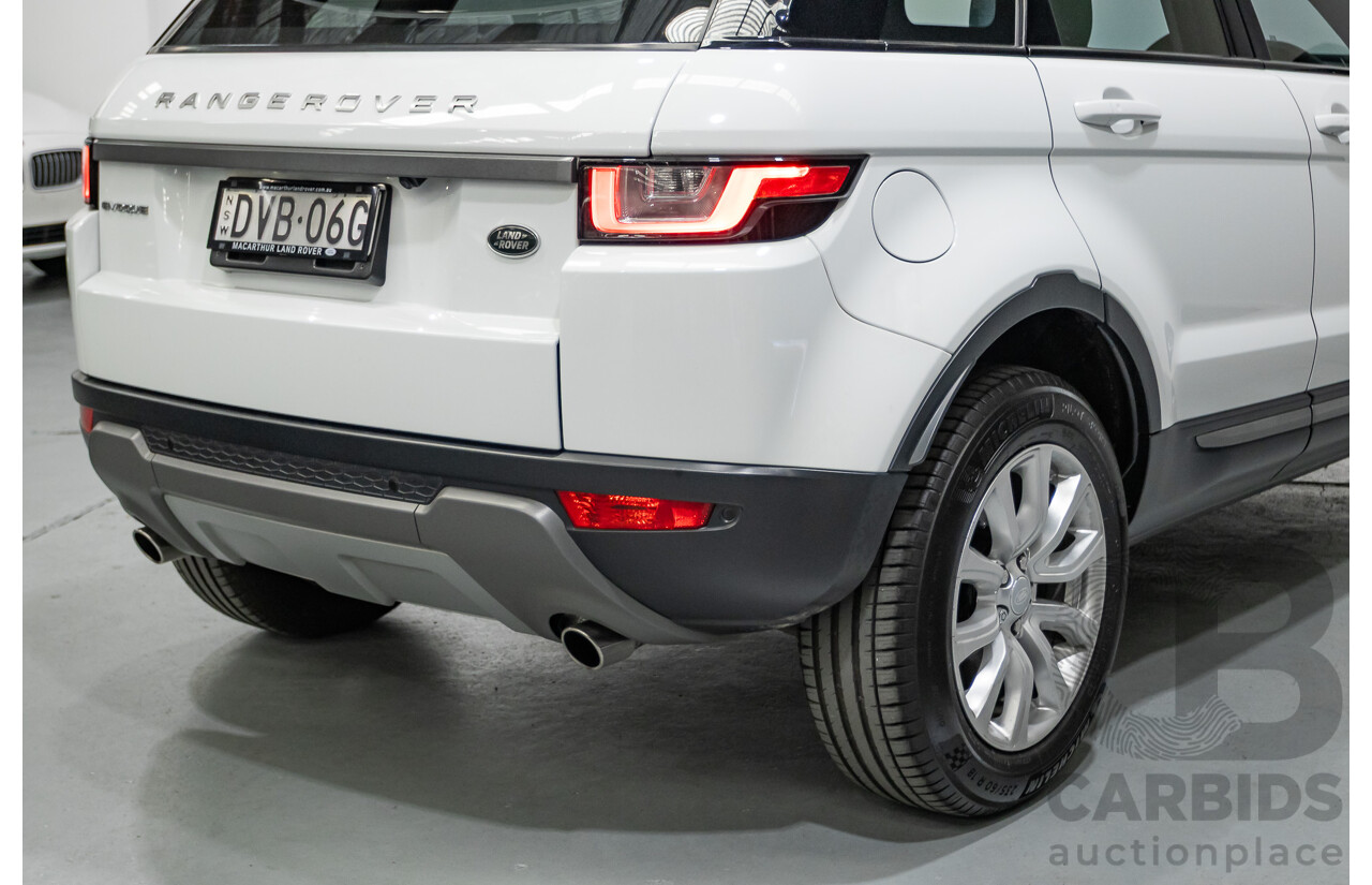 1/2018 Range Rover Evoque TD4 SE AWD LV MY18 5d Wagon Fuji White Turbo Diesel 2.0L