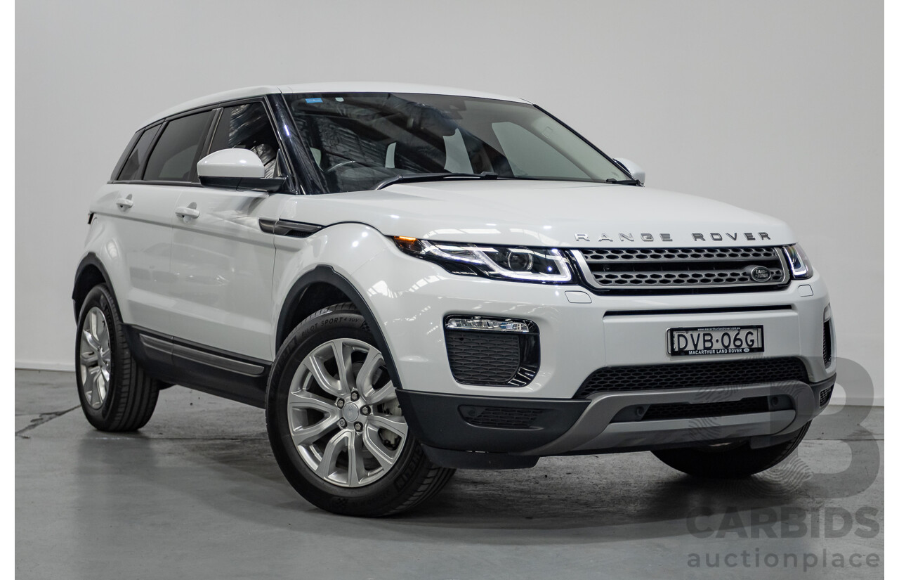 1/2018 Range Rover Evoque TD4 SE AWD LV MY18 5d Wagon Fuji White Turbo Diesel 2.0L