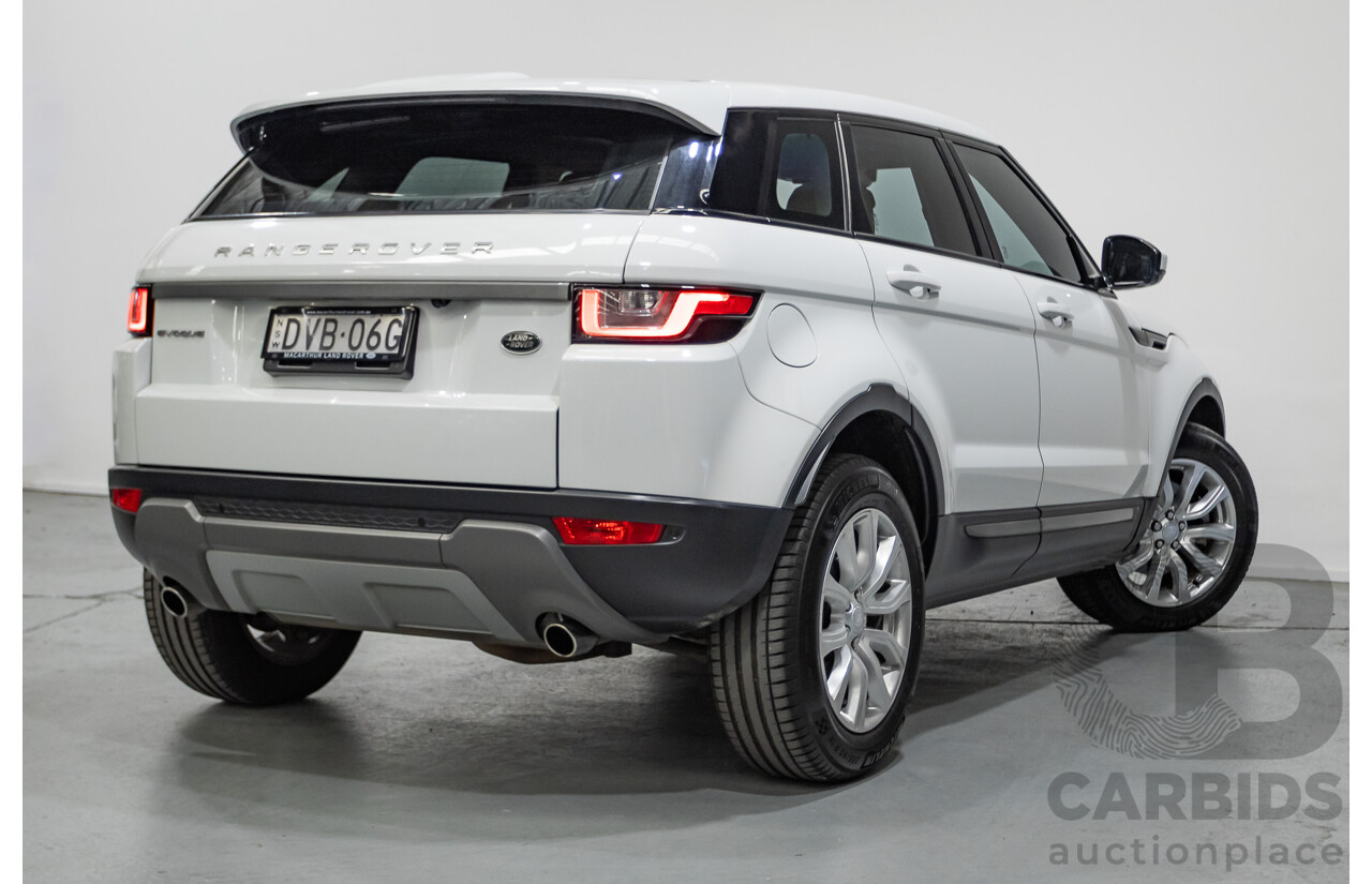 1/2018 Range Rover Evoque TD4 SE AWD LV MY18 5d Wagon Fuji White Turbo Diesel 2.0L