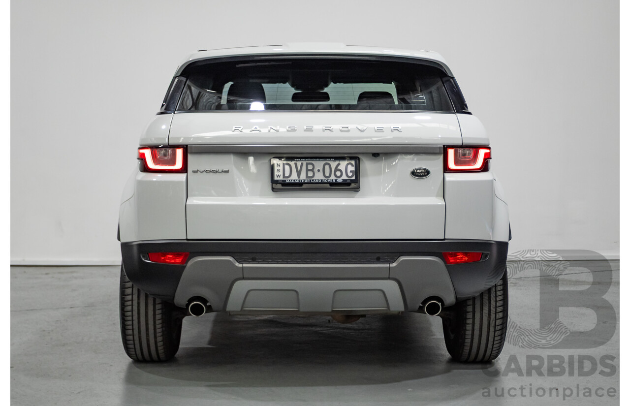 1/2018 Range Rover Evoque TD4 SE AWD LV MY18 5d Wagon Fuji White Turbo Diesel 2.0L