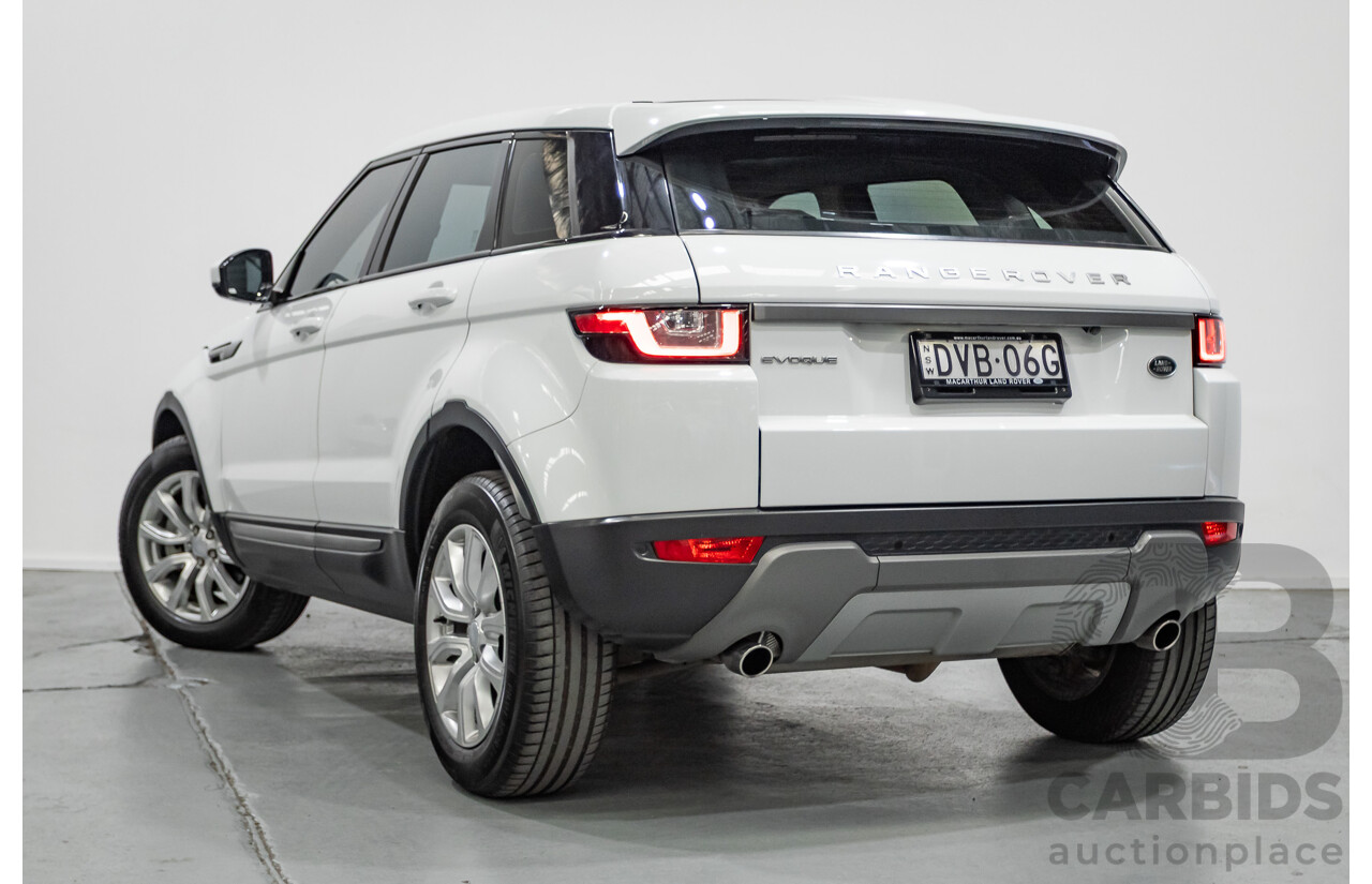 1/2018 Range Rover Evoque TD4 SE AWD LV MY18 5d Wagon Fuji White Turbo Diesel 2.0L