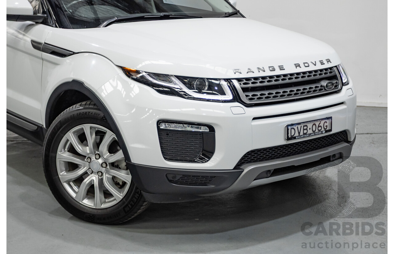 1/2018 Range Rover Evoque TD4 SE AWD LV MY18 5d Wagon Fuji White Turbo Diesel 2.0L