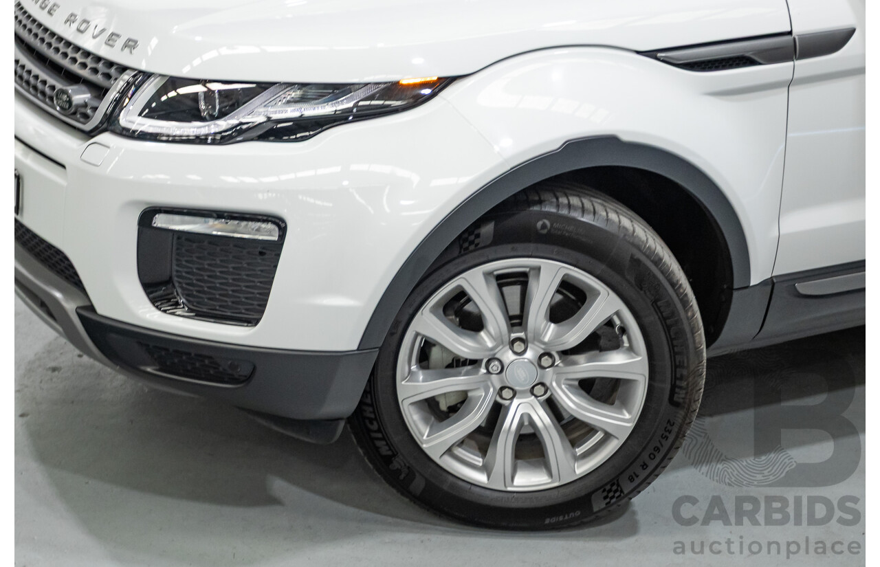 1/2018 Range Rover Evoque TD4 SE AWD LV MY18 5d Wagon Fuji White Turbo Diesel 2.0L