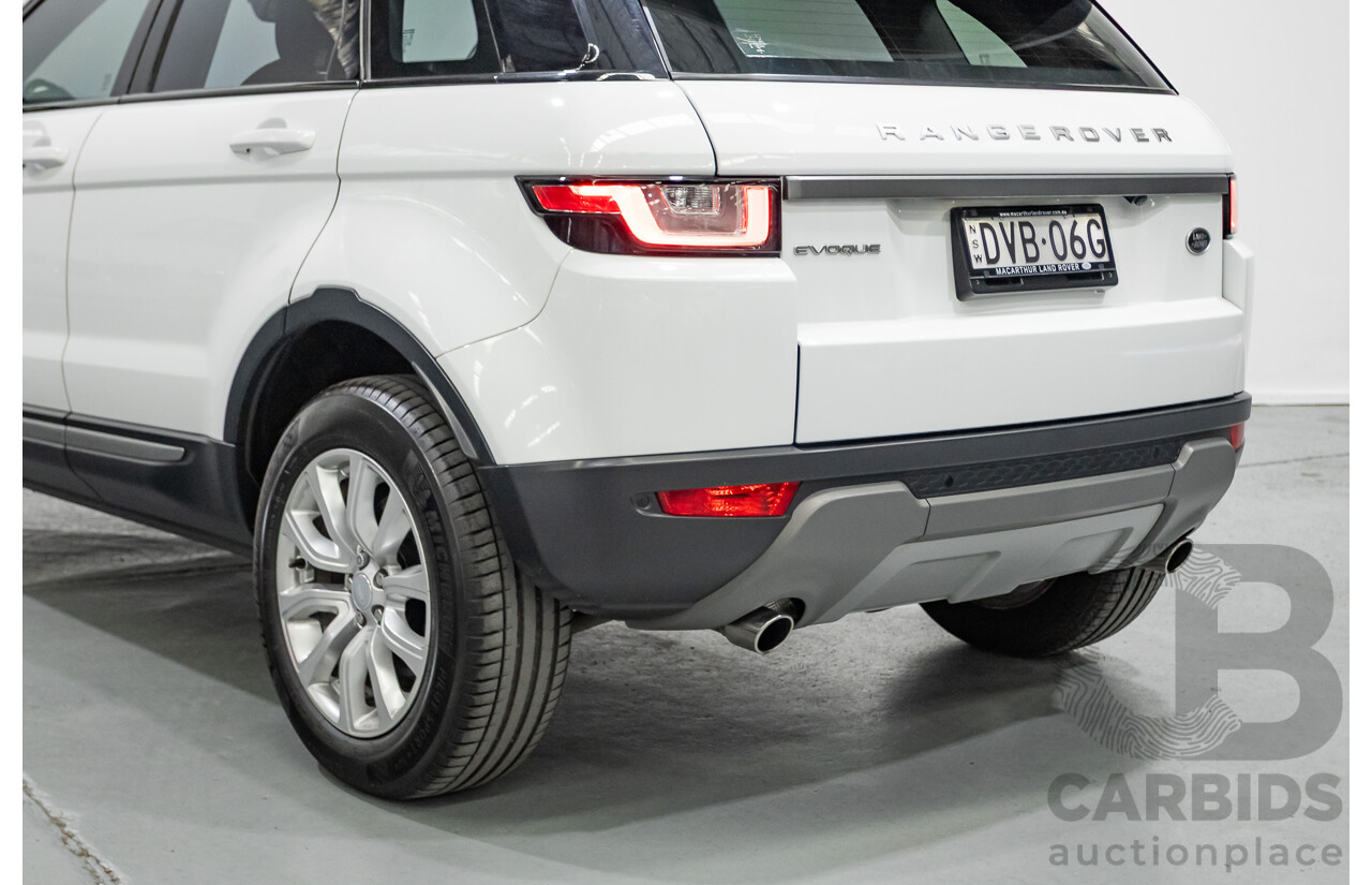 1/2018 Range Rover Evoque TD4 SE AWD LV MY18 5d Wagon Fuji White Turbo Diesel 2.0L