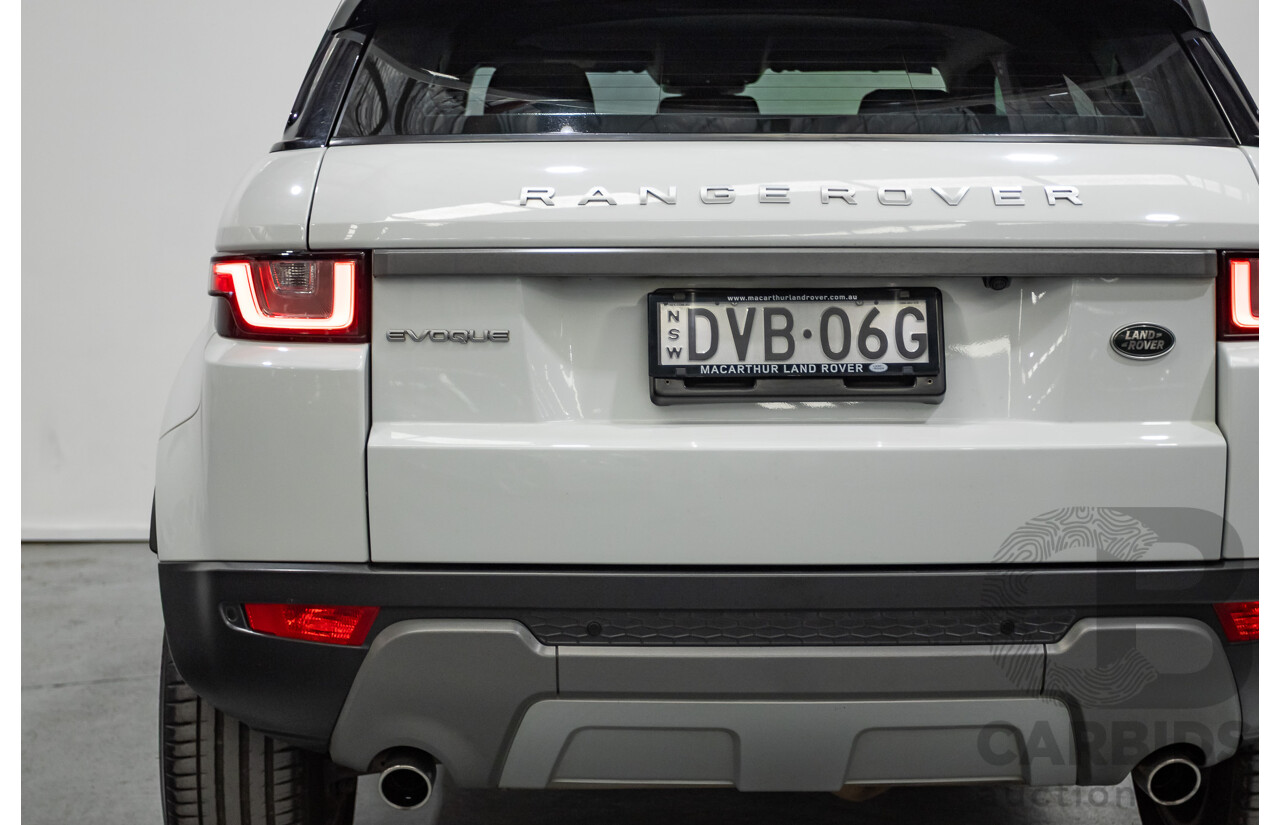 1/2018 Range Rover Evoque TD4 SE AWD LV MY18 5d Wagon Fuji White Turbo Diesel 2.0L