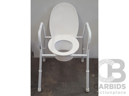 Hero Medical Standard (S11193) Over Toilet Aid & (S11195) Shower Chair + Mobile Side Desk