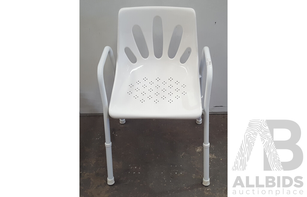 Hero Medical Standard (S11193) Over Toilet Aid & (S11195) Shower Chair + Mobile Side Desk